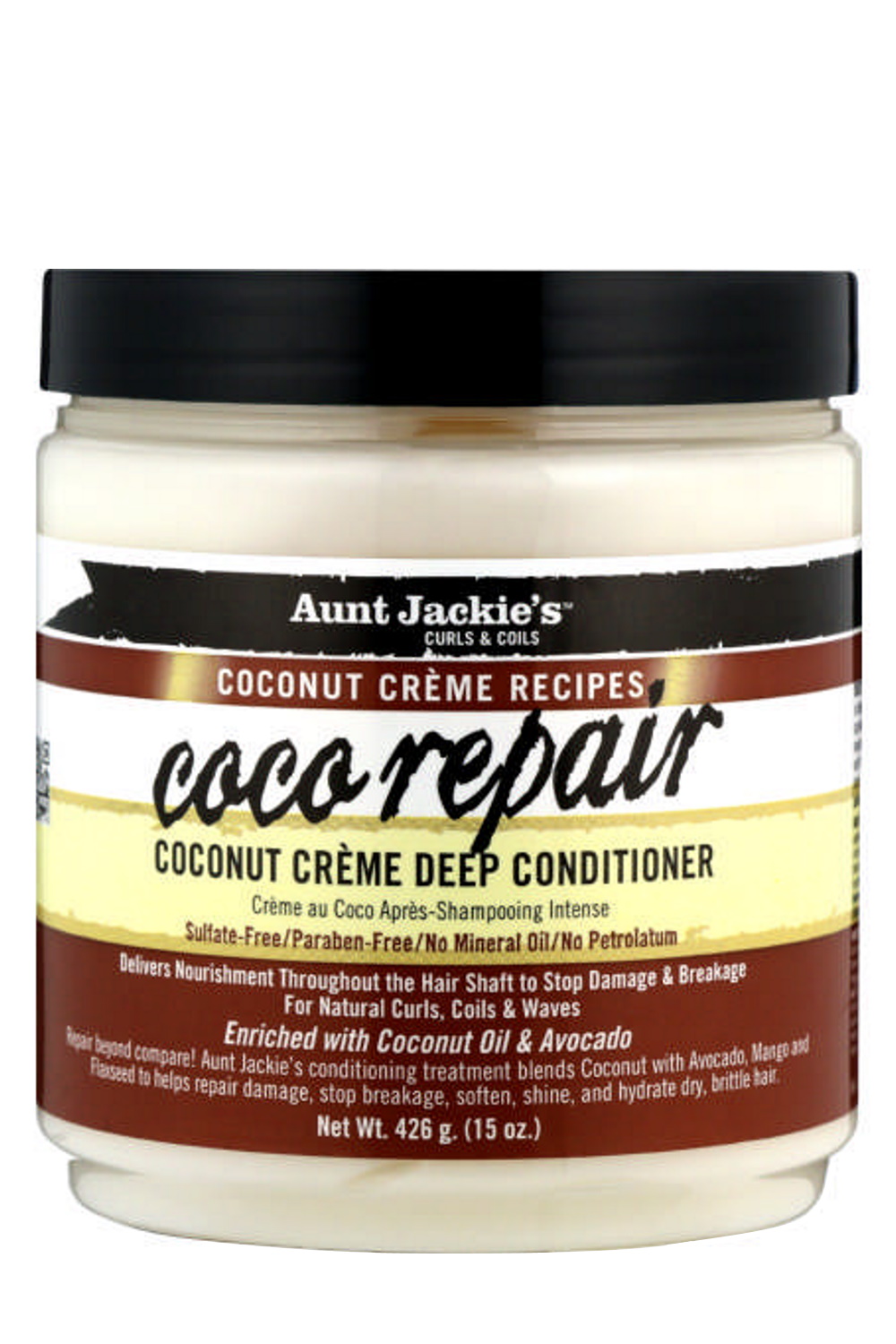 AUNTIE JACKIE'S Coconut Creme Recipes Coco Repair coconut creme deep conditioner 426g