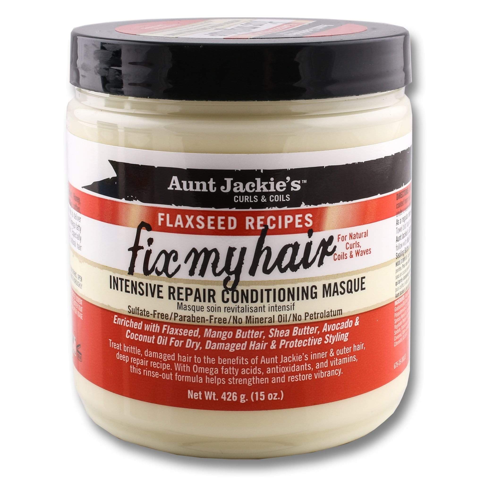 AUNTIE JACKIE'S Flaxseed Recipes fix my hair intensive Repair Conditioning Masque 426g