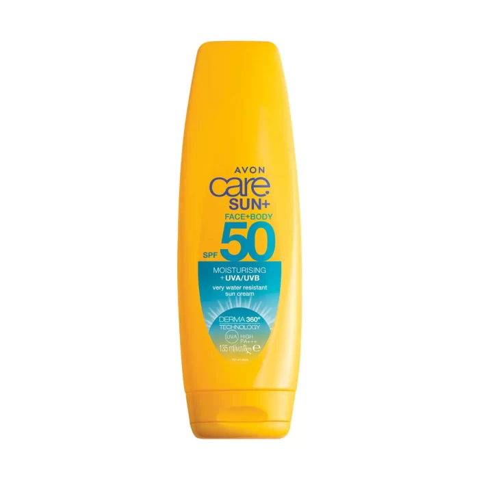 Avon Care Sun+ Face & Body SPF 50 Moisturising +UVA/UVB Sun Cream - 150ml