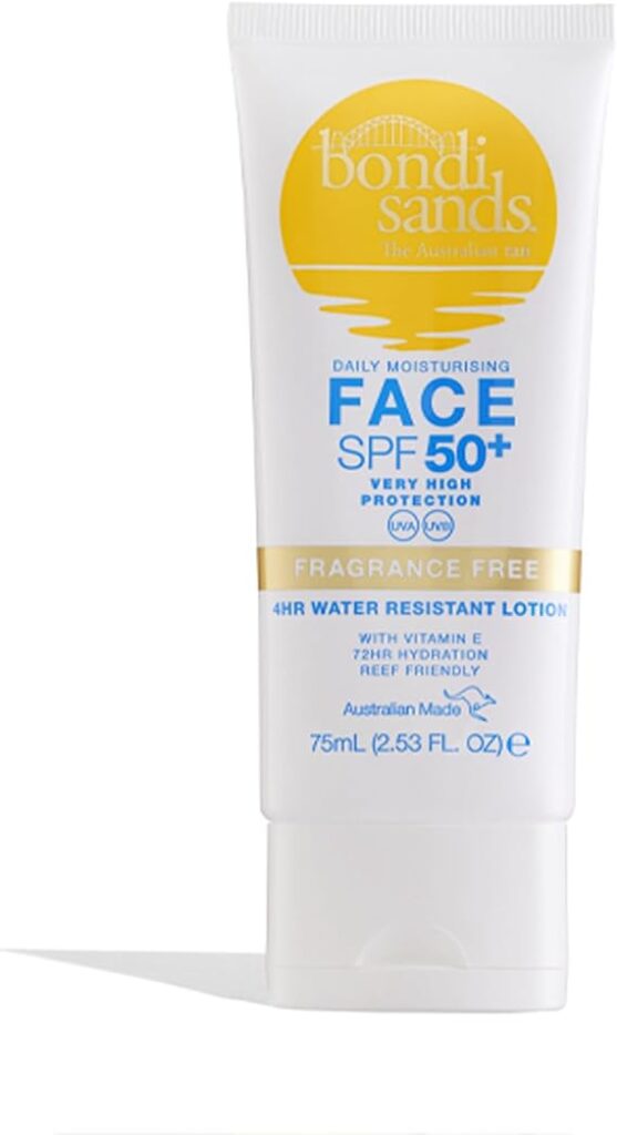 Bondi Sands Fragrance Free Face Sunscreen Lotion SPF 50+