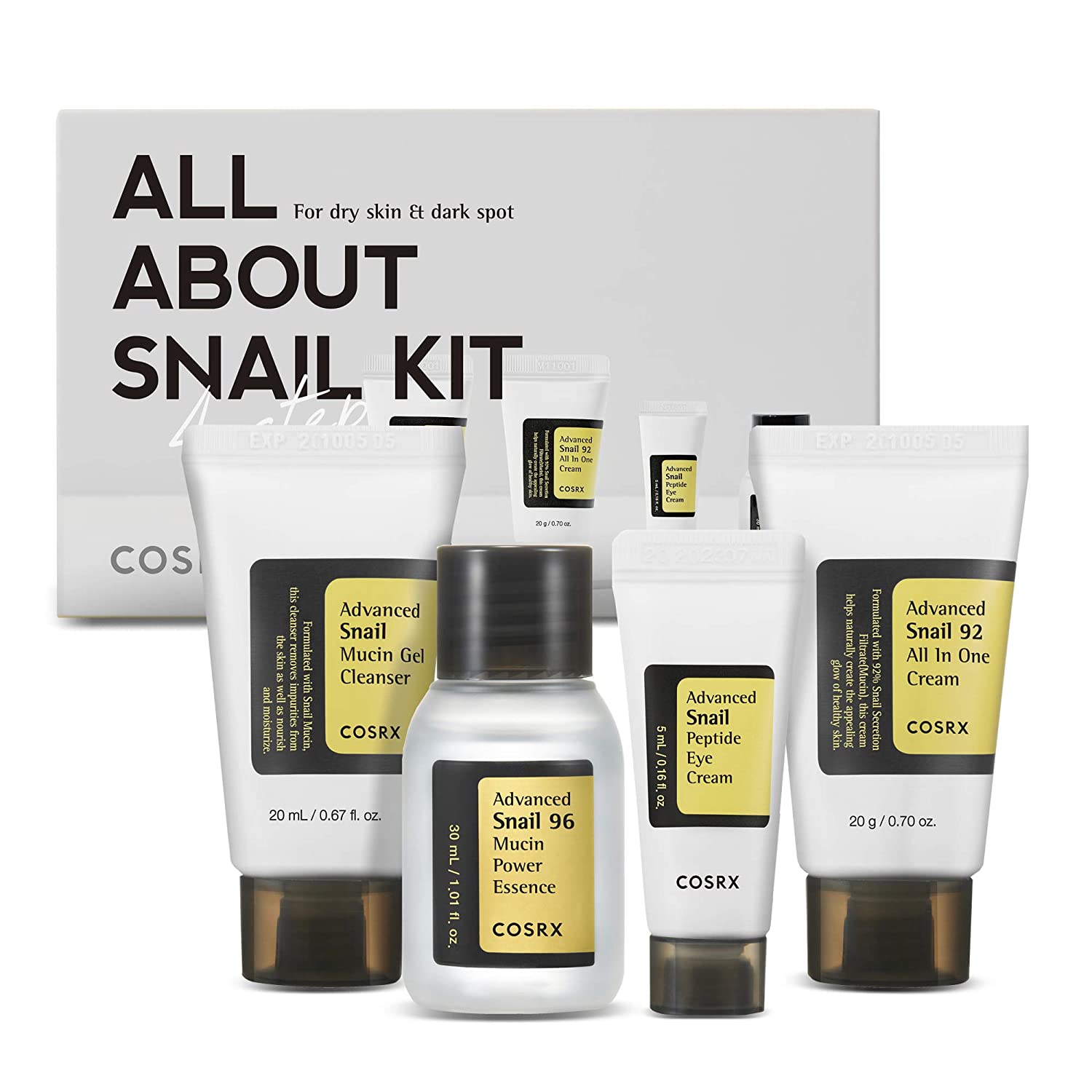Cosrx All About Snail Kit 4 steps