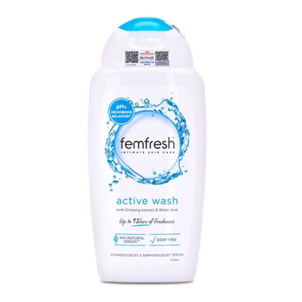 Femfresh - Active Wash (With Ginseng Extracts & Silver Ions) 250mls