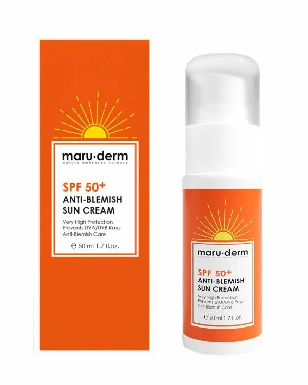 Maru-Derm Spf+50 Anti Blemish Sun Cream 50Ml