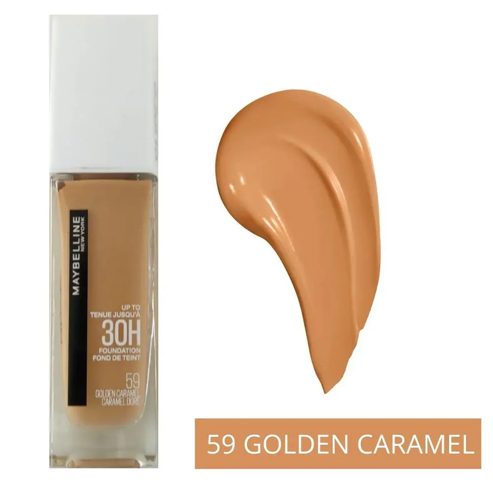 Maybelline Superstay Active Wear Full Coverage 30 Hour Liquid Foundation 59 Gold Caramel