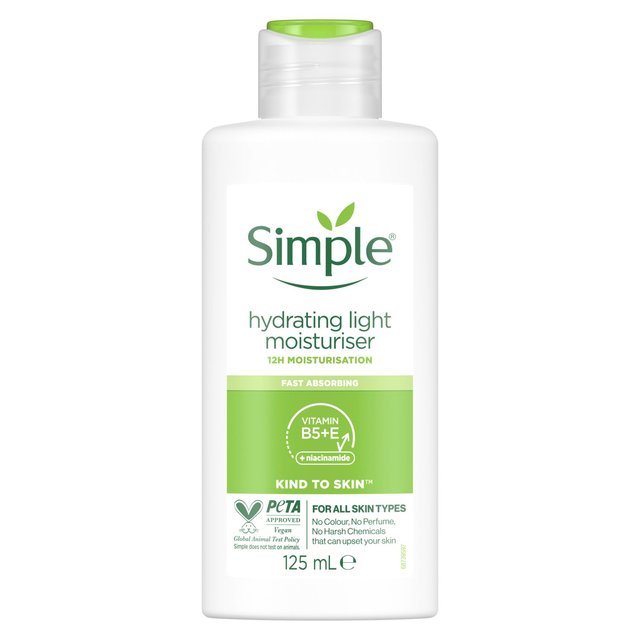 Simple Kind to Skin Hydrating Light Moisturiser with Niacinamide - 125ml