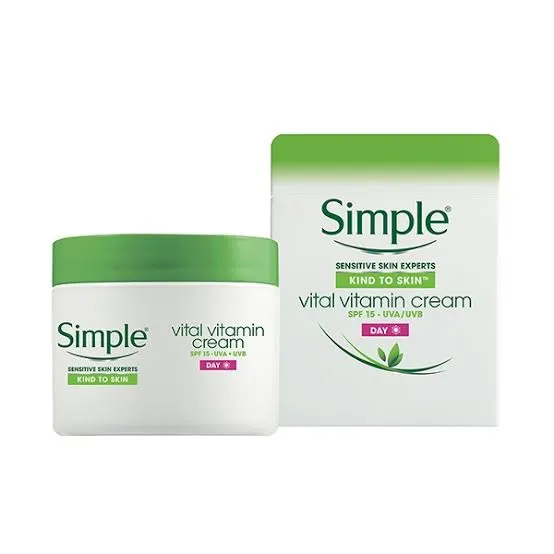 Simple Vital Vitamin Day Cream Sensitive Skin Spf15 50Ml