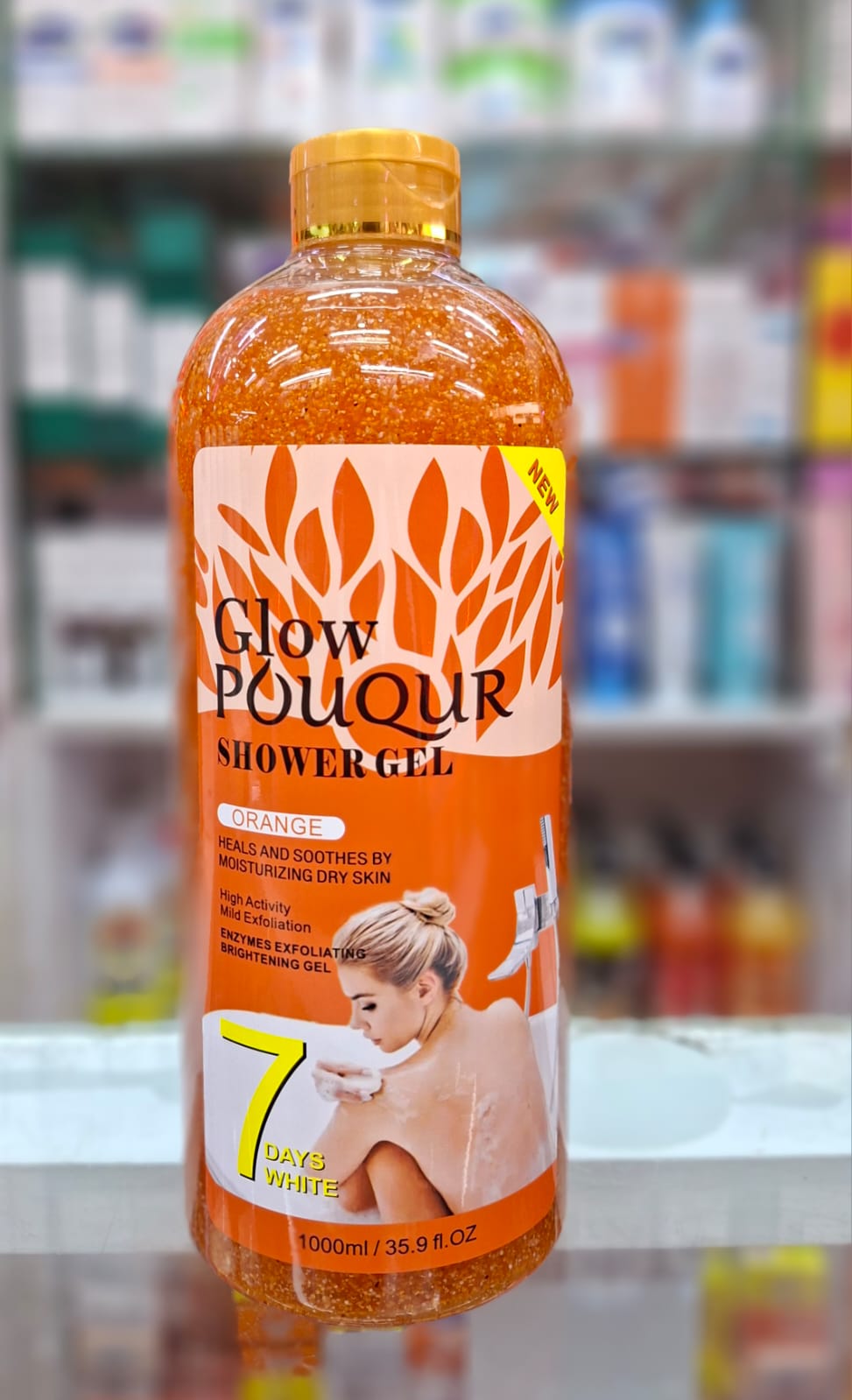 IMG-20261006-WA0021 Orange Enzymes Exfoliating Glow Shower Gel – Natural Body Wash & Deep Cleansing Skin Exfoliator - Image 1