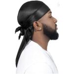 Silky Satin Durag – High-Elasticity Wave Cap & Hair Compression Wrap for Men